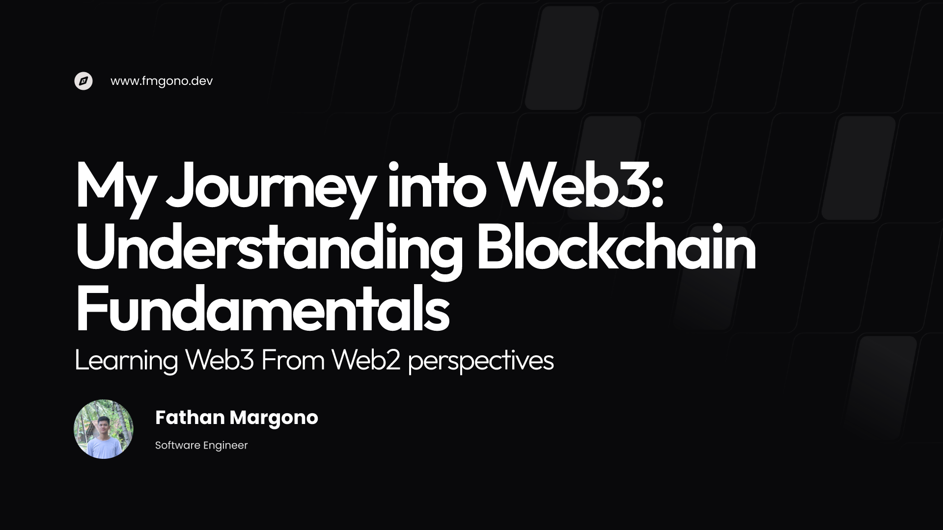 Cover image with text "Understanding Blockchain Fundamentals"